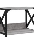 vidaXL Stojan na tlačiareň 2-posch. sivý sonoma 44x26x315cm kom.drevo