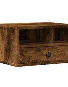 vidaXL Stojan na tlačiareň dymový dub 40x32x225 cm kompozitné drevo
