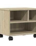 vidaXL Stojan na tlačiareň s kolieskami dub sonoma 41x32x345 cm