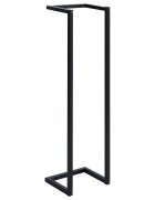 vidaXL Stojan na uteráky čierny 25x20x95 cm železný