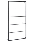 vidaXL Stojan na uteráky čierny 60x10x116 cm oceľ