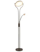 vidaXL Stojanová lampa 18 W strieborná 180 cm stmievateľná