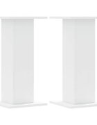 vidaXL Stojany na reproduktor 2 ks biele 30x30x60 cm kompozitné drevo