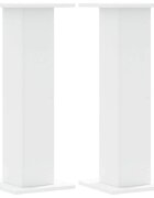 vidaXL Stojany na reproduktor 2 ks biele 30x30x80 cm kompozitné drevo