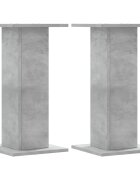 vidaXL Stojany na reproduktor 2ks betónové 30x30x60cm kompozitné drevo