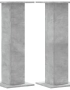 vidaXL Stojany na reproduktor 2ks betónové 30x30x80cm kompozitné drevo