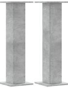 vidaXL Stojany na reproduktor 2ks betónové 30x30x95cm kompozitné drevo