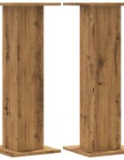 vidaXL Stojany na reproduktor 2ks dub artisan 30x30x80cm kompoz. drevo