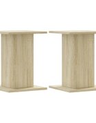 vidaXL Stojany na reproduktor 2ks dub sonoma 30x30x40 cm kompoz. drevo