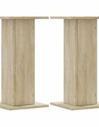vidaXL Stojany na reproduktor 2ks dub sonoma 30x30x60 cm kompoz. drevo