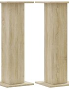 vidaXL Stojany na reproduktor 2ks dub sonoma 30x30x80 cm kompoz. drevo