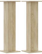 vidaXL Stojany na reproduktor 2ks dub sonoma 30x30x95 cm kompoz. drevo