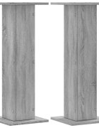 vidaXL Stojany na reproduktor 2ks sivé sonoma 30x30x80cm kompoz. drevo