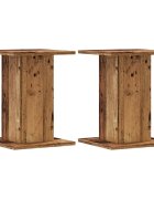 vidaXL Stojany na reproduktor 2ks staré drevo 30x30x40cm kompoz. drevo