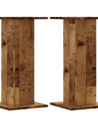 vidaXL Stojany na reproduktor 2ks staré drevo 30x30x60cm kompoz. drevo