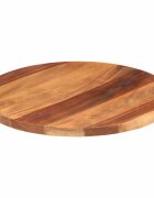 vidaXL Stolová doska akáciový masív okrúhla 25-27 mm 50 cm