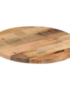 vidaXL Stolová doska Ø 40x25 cm okrúhla masívny surový mangovník