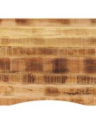 vidaXL Stolová doska so zakrivením 100x80x25 cm surový mangový masív
