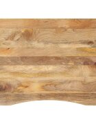 vidaXL Stolová doska so zakrivením 100x80x25 cm surový mangový masív