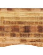 vidaXL Stolová doska so zakrivením 110x80x25 cm surový mangový masív