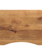 vidaXL Stolová doska so zakrivením 80x60x25 cm surový mangový masív