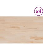 vidaXL Stolové dosky 4 ks 100x50x25 cm obdĺžnikové masívna borovica
