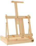 vidaXL Stolový stojan so zásuvkou 415x37x12 cm masívna borovica