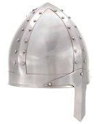 vidaXL Stredoveká rytierska prilba pre LARP starožitná replika strieborná oceľ
