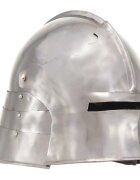 vidaXL Stredoveká rytierska prilba pre LARP starožitná replika strieborná oceľová