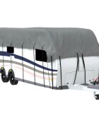 vidaXL Strešný kryt karavanu sivý 700x300 cm netkaná textília