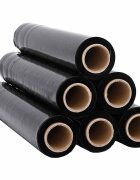 vidaXL Stretch Film 6 ks Čierna 30 μm 50 cm x 300 m
