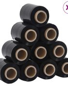 vidaXL stretch fólie 50 ks Čierna 23 µm 10 cm x 150 m