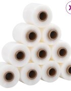 vidaXL Stretch fólie 50 ks Priehľadná 23 µm 10 cm x 150 m