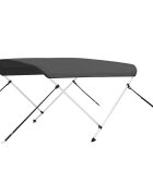 vidaXL Strieška Bimini s 2 oblúkmi antracitová 180x130x110 cm