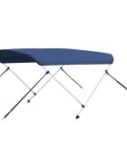 vidaXL Strieška Bimini s 2 oblúkmi námornícka modrá 150x120x110 cm