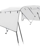 vidaXL Strieška Bimini s 3 oblúkmi a stenami 183x(137-152)x137 cm