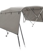 vidaXL Strieška Bimini s 3 oblúkmi a stenami 183x(137-152)x137 cm