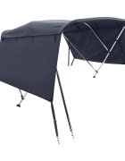 vidaXL Strieška Bimini s 3 oblúkmi a stenami 183x(170-182)x137 cm
