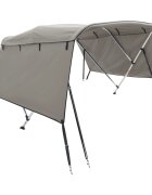 vidaXL Strieška Bimini s 3 oblúkmi a stenami 183x(170-182)x137 cm