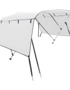 vidaXL Strieška Bimini s 3 oblúkmi a stenami 183x(185-198)x137 cm