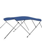vidaXL Strieška Bimini s 3 oblúkmi modrá 183x196x137 cm