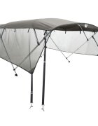 vidaXL Strieška Bimini so 4 oblúkmi a stenami 243x(185-198)x137 cm