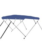 vidaXL Strieška Bimini so 4 oblúkmi modrá 243x196x137 cm