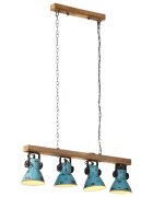 vidaXL Stropná lampa 25 W šmuhovaná modrá 90x24x111 cm E27