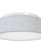 vidaXL Stropná lampa so bodmi Sivá 38 x 38 x 135 cm látka