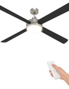 vidaXL Stropný ventilátor s osvetlením a diaľkovým ovládaním Ø 130 cm