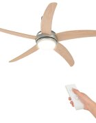 vidaXL Stropný ventilátor s osvetlením a diaľkovým ovládaním Ø 130 cm