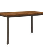 vidaXL Štvorcový jedálenský stôl 140 x 80 x 75 cm Pevné akáciové drevo