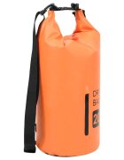 vidaXL Suchá taška so zipsom oranžová 20 l PVC