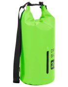 vidaXL Suchá taška so zipsom zelená 20 l PVC